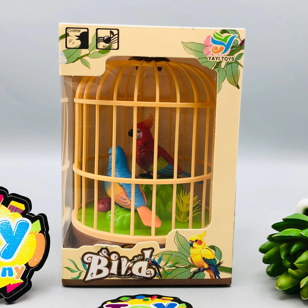 Battery Operated Pretty Bird Cage Toy with Light & Music for Kids (Ages 3+)