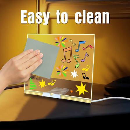 ✨ LED Glow Drawing Board for Kids Magic Light Drawing Pad 8x8  Fun, Creative & Screen-Free Play (Ages 3+)