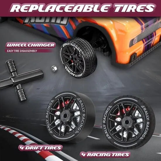 Remote Control Turbo Drift Car with Drift Tires – High-Speed Racing Toy for Kids (Ages 6+)