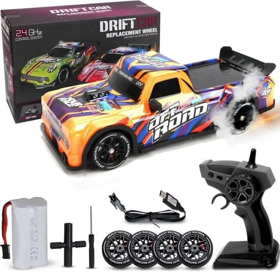 Remote Control Turbo Drift Car with Drift Tires – High-Speed Racing Toy for Kids (Ages 6+)
